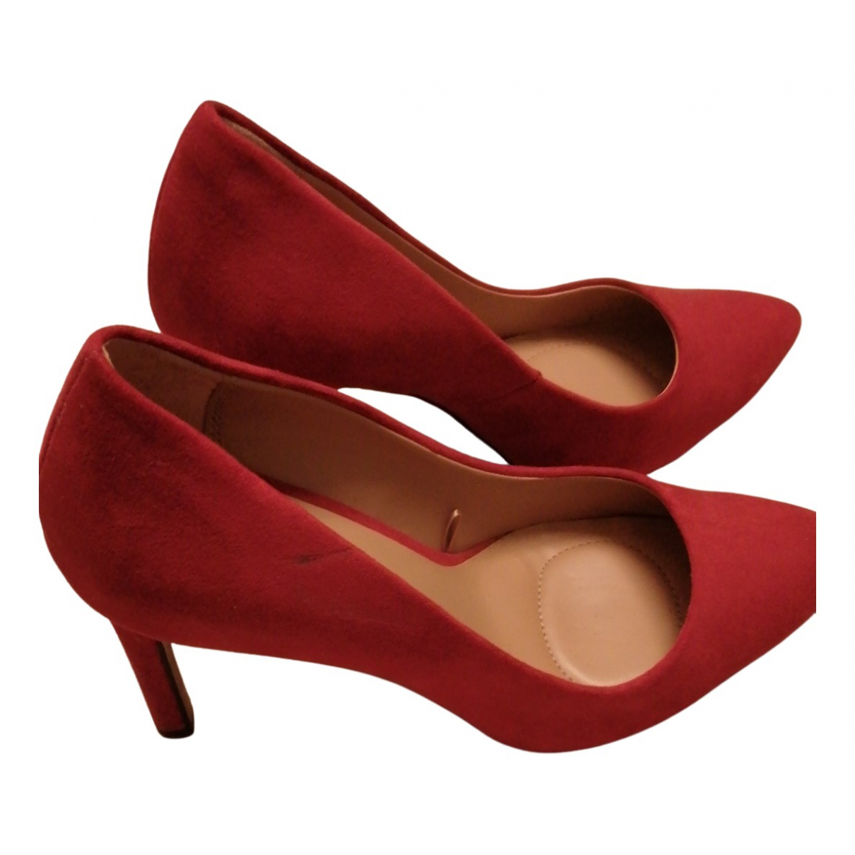 Heels STRADIVARIUS Burgundy size 38 IT 